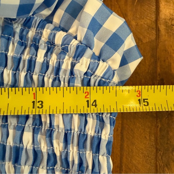 Blue Gingham Maxi Sundress NIP - Picture 9 of 10